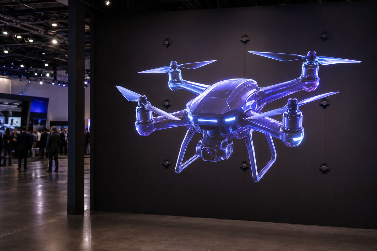 HoloWall at a trade show