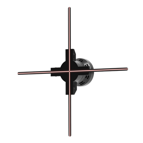 Holographic fan 70cm with light bars 4 blades
